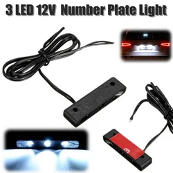 Motorcycle LED Number License Plate Universal Rear Light White Motorbike Scooter DC12V Lamp