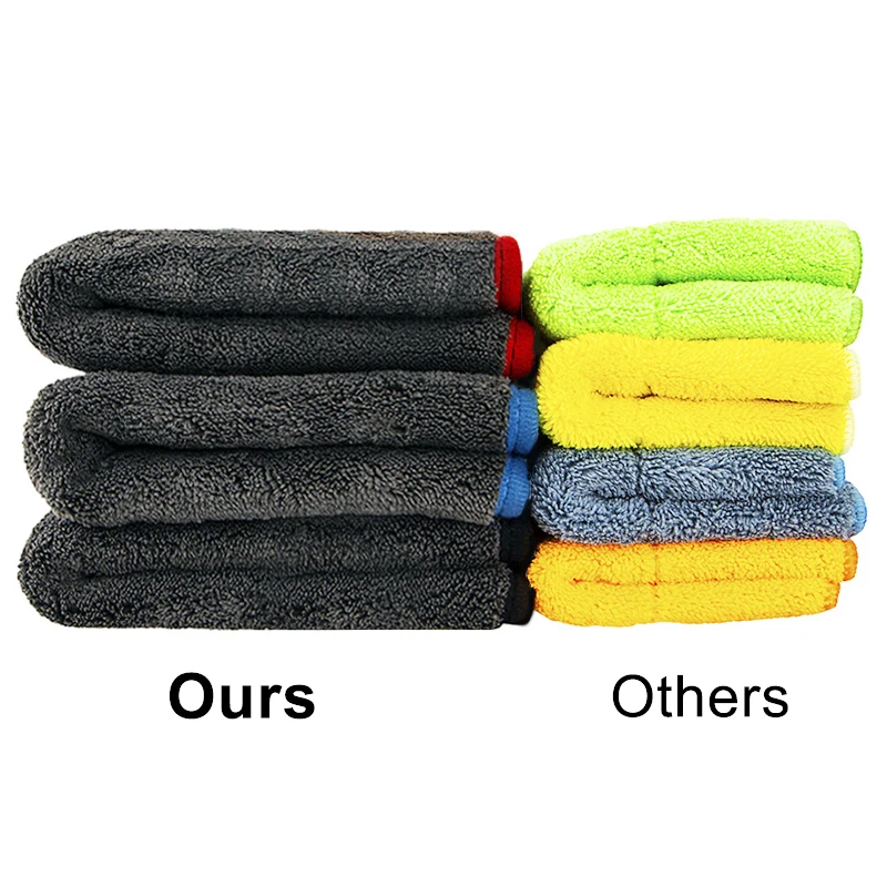 Car Wash Towel 1200GSM Microfiber Towel Car Detailing Microfiber Rag for Car Cleaning Drying Tool Kitchen Washing Accessories