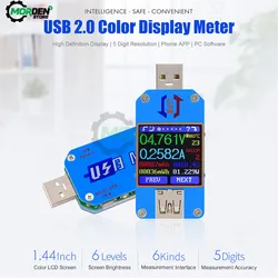 UM24 UM24C UM25 UM25C UM34  Voltage Current Meter USB 2.0 Type-C LCD Color Display Voltmeter Ammeter Battery Charge USB Tester