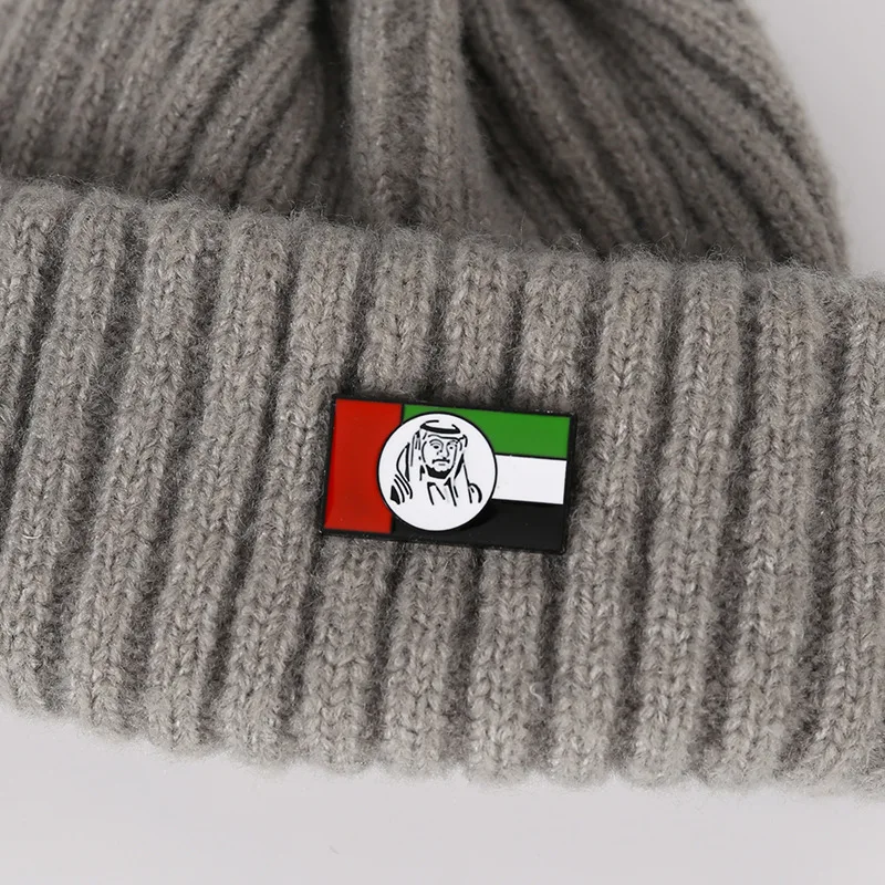 Personality Dubai Millionaire Figure Enamel Pin United Arab Emirates Flag Brooches for Shirt Creative Badge Bag Lapel Jewelry