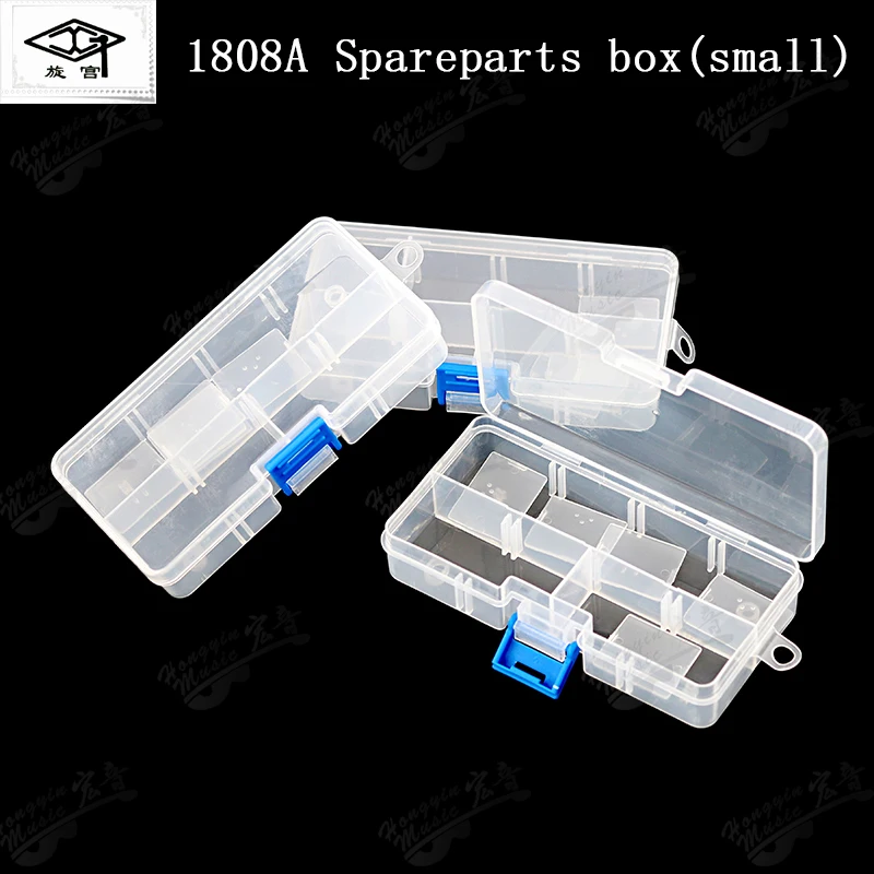 piano tuning maintenance tool 1808A Spareparts box(big/small) transparent plastic storage box classification grid