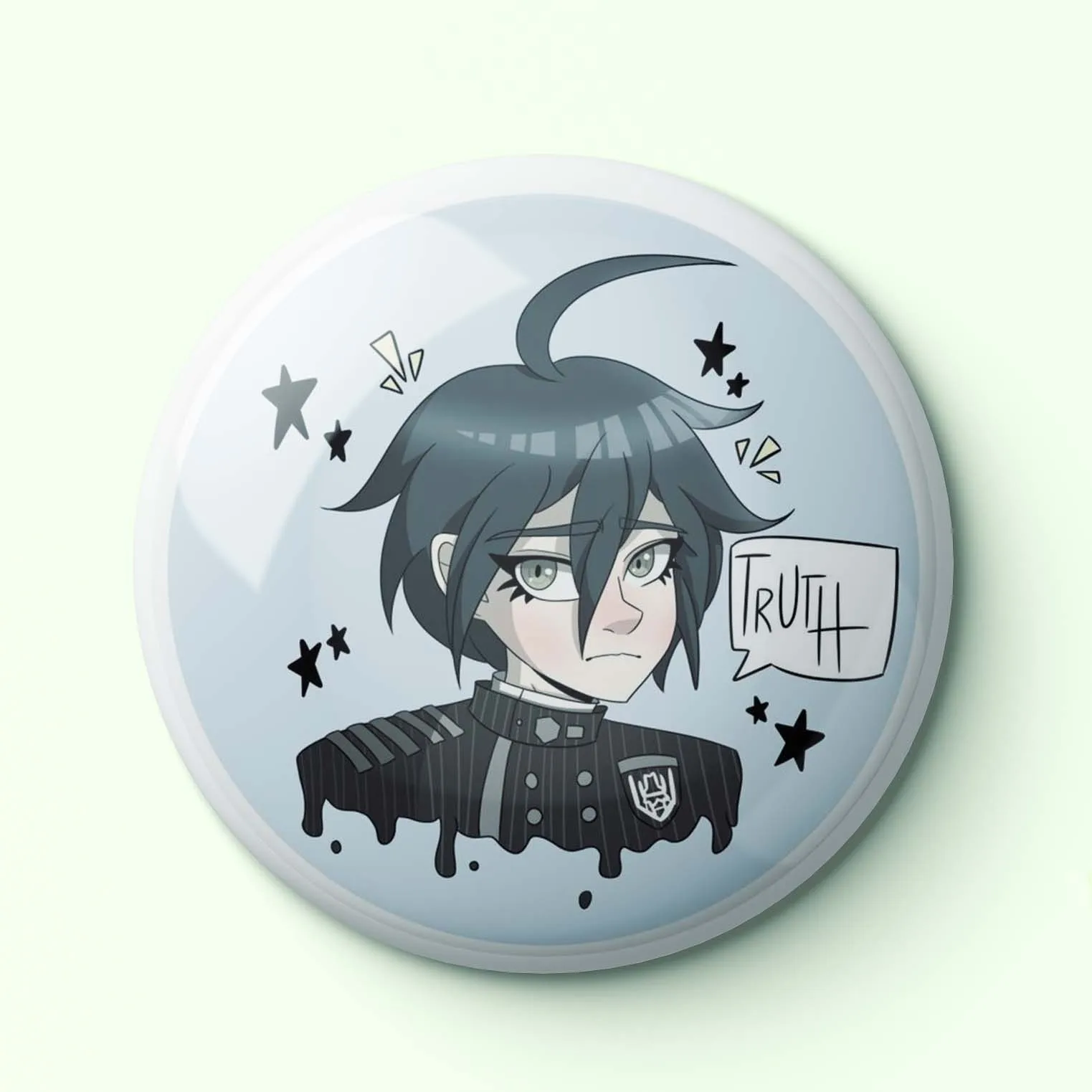 Danganronpa V3 Shuichi Saihara vhj Soft Enamel Pin Creative Hat Badge Lover Cute Metal Collar Jewelry Clothes Lapel Pin Brooch