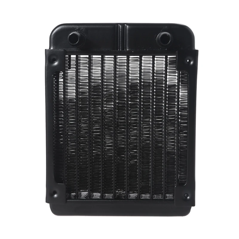 HXBE DIY Liquid Cooling System High-Density Fins 10-Row Tubes Aluminum Radiator for Computer Water Cooling System 120mm/4.72\