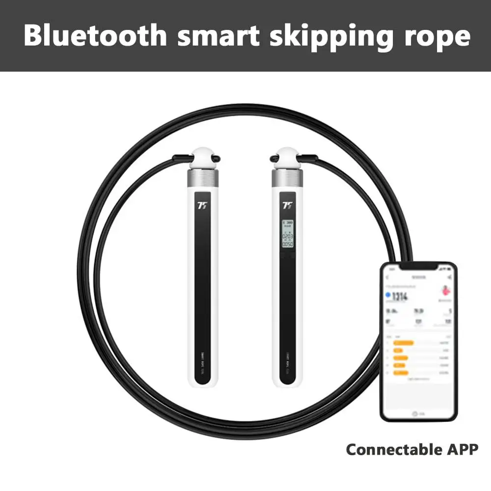 T20L Smart Skipping Rope Bluetooth electronic counting with APP Data Analysis USB Rechargeable Skipping Rope for Adults Kids