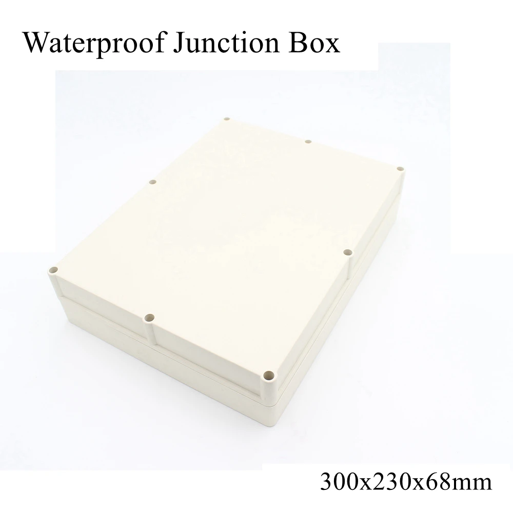 

300x230x68mm Waterproof Plastic Enclosure Box Outdoor Cable Connection Junction Electrical Project Case ABS IP65 300*230*68mm