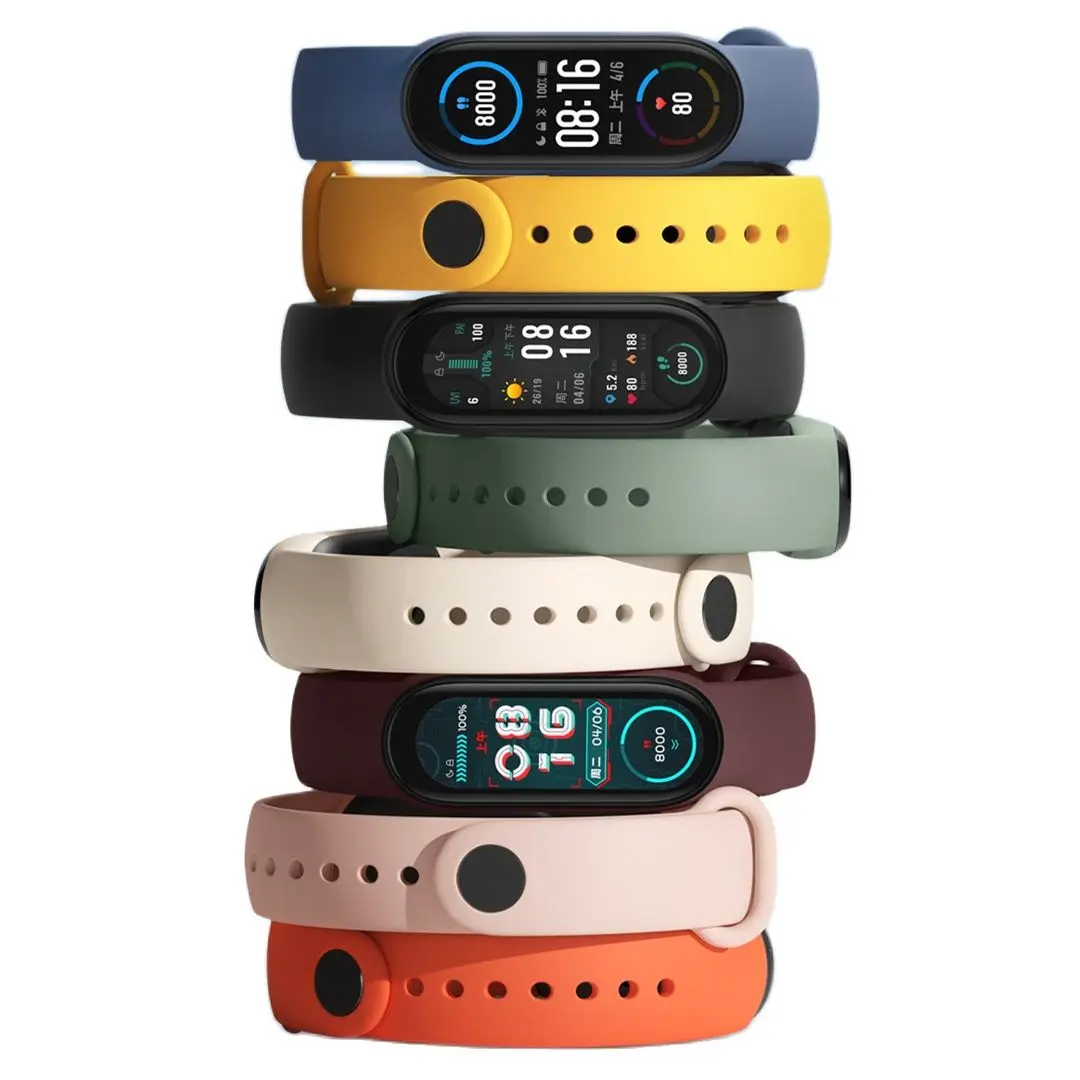 Original Xiaomi Wrist Strap Smart Accessories for Mi Smart Band 6 NFC Smart Wristbands