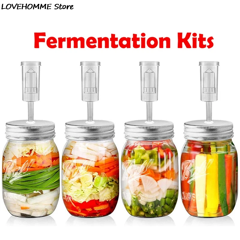 1pc Wide Mouth Mason Jar Fermentation Lid Premium Mason Jar Fermenting Lid Fermentation Kit For Wide Mouth Jars