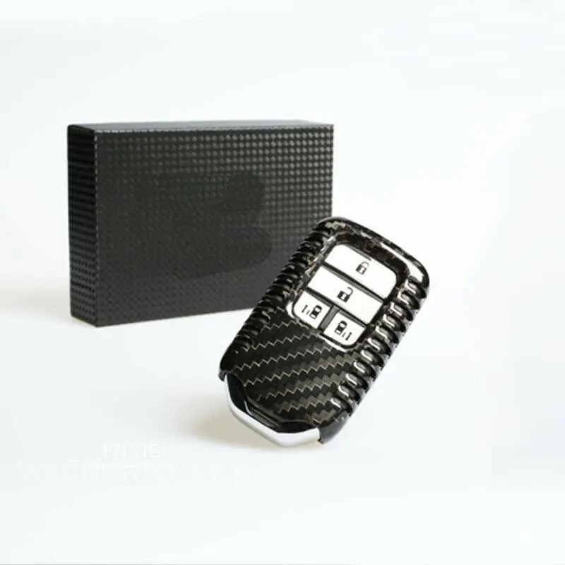 For Honda smart key one button High quality carbon fibre Remote Control Car Key Case wallet Bag Cover