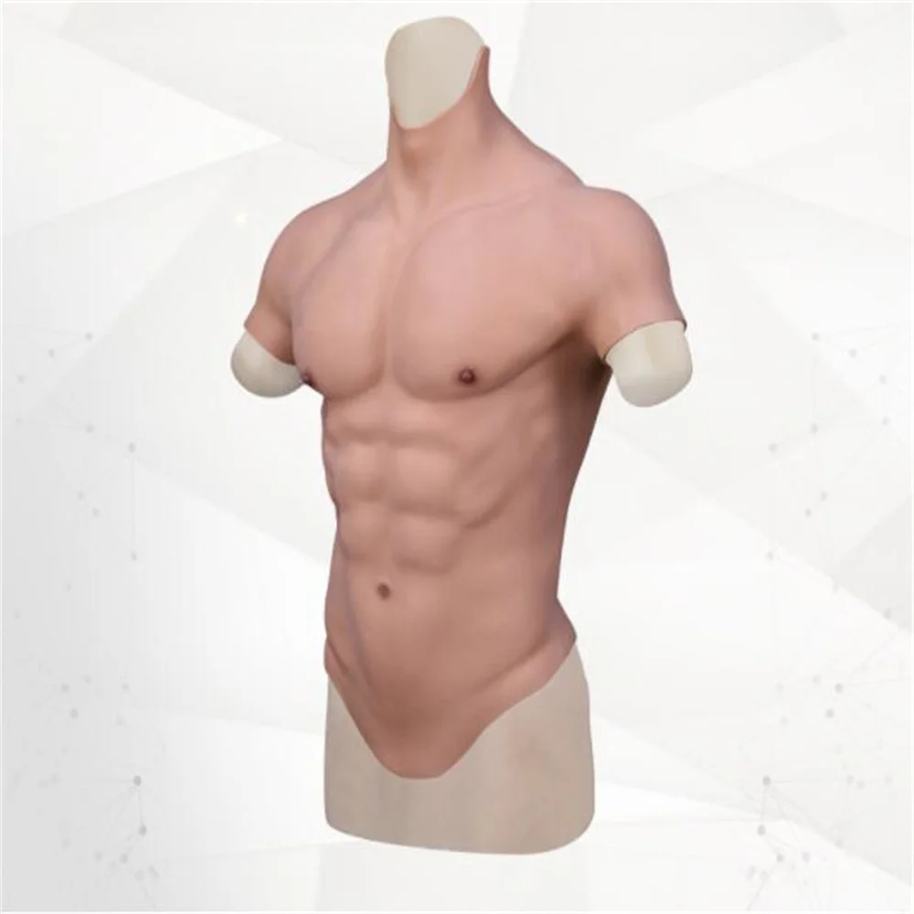 Silicone Mannequin for Male, Body Muscle, Fake Abdominal Cloth,Coat Props,Cosplay, Animation, Female Model Pectoral,4Style, D521