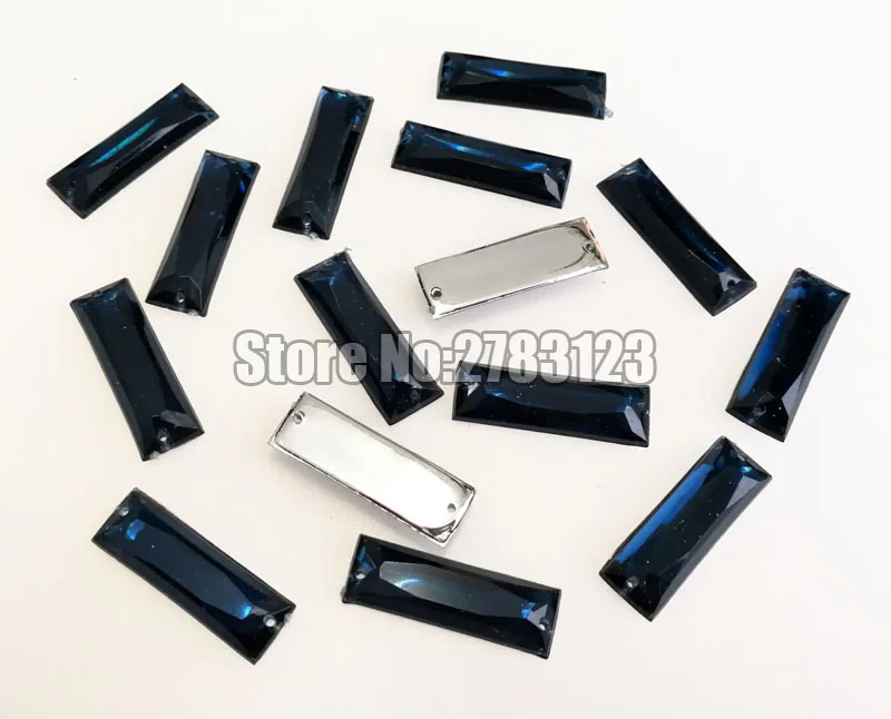 Big Bag Groothandel 8x24mm7x21mm5x15mm5x10mm Rechte Strip Shape Acryl Plaksteen Naaien Strass Diy Kleding Ambachten