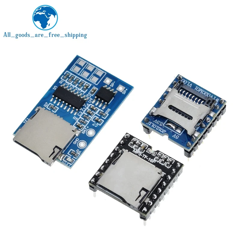 WTV020 GPD2846A Mini MP3 Player Module TF Card MP3 Sound Module Voice Module For Arduino GM Power Supply Module