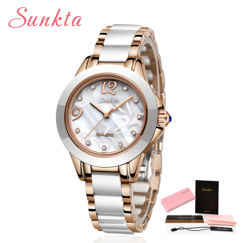 LIGE SUNKTA 2023 New Listing Rose Gold Women Watch Quartz Watch Ladies Top Brand Luxury Female Watch Girl Clock Relogio Feminino