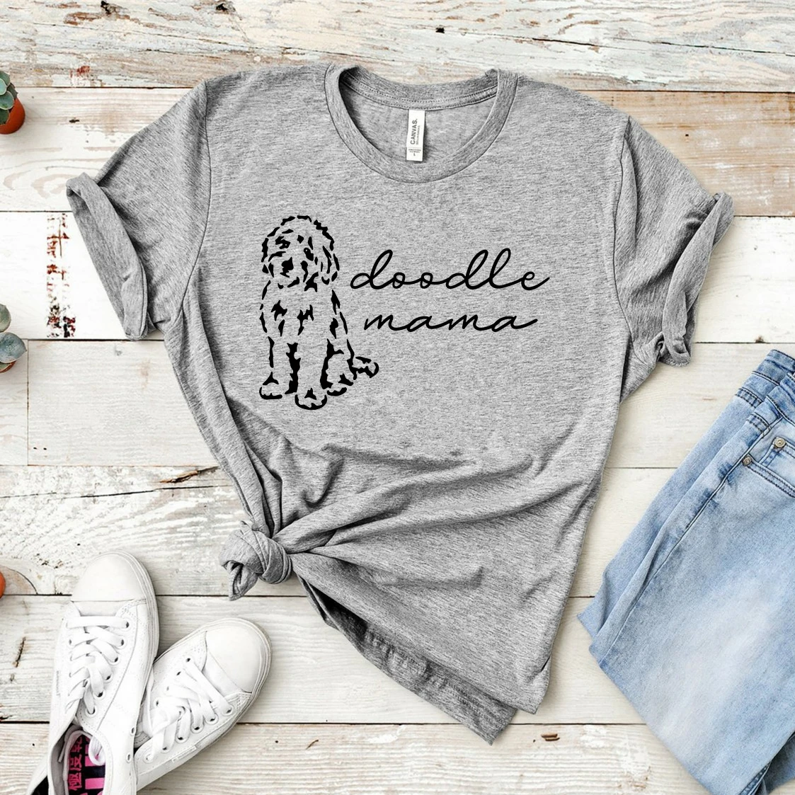 Camiseta de Doodle para mamá, camisa divertida de Goldendoodle para mamá, Camiseta para perro y Mamá, 2019