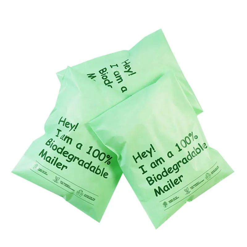 Relcheer 50Pcs PLA Corn Starch Mailer Postal Bags Thicken 100% D2W Biodegradable Shipping Bags Waterproof Envelopes Courier Bags