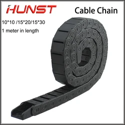 Hunst Cable Chain 18*38 18*50 15*30mm 1M Brldge Non-Opening & Semi-Enclosed Plastic Towline Transmission Drag Chain Machine