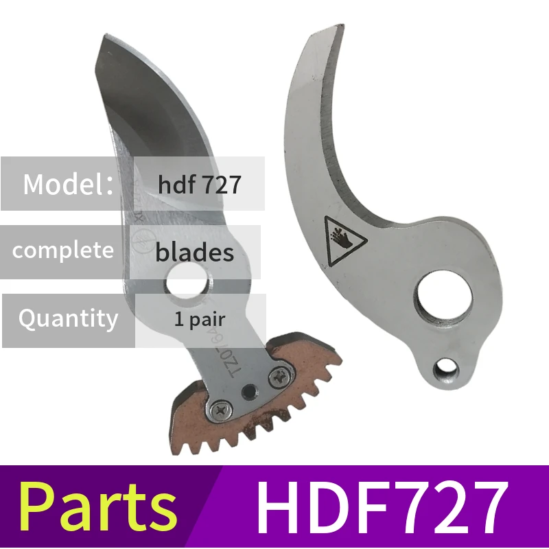 HDF727 Electric Pruning Shears Parts Movable Complete Fixed Blades And Screws