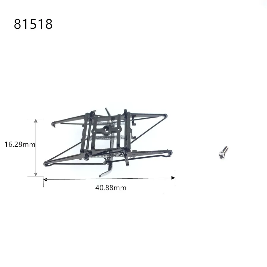 2Pcs HO Scale 1:87 Electric Traction Locomotive Train Arm Bow Pantograph Accessories Alloy Can Be Powered