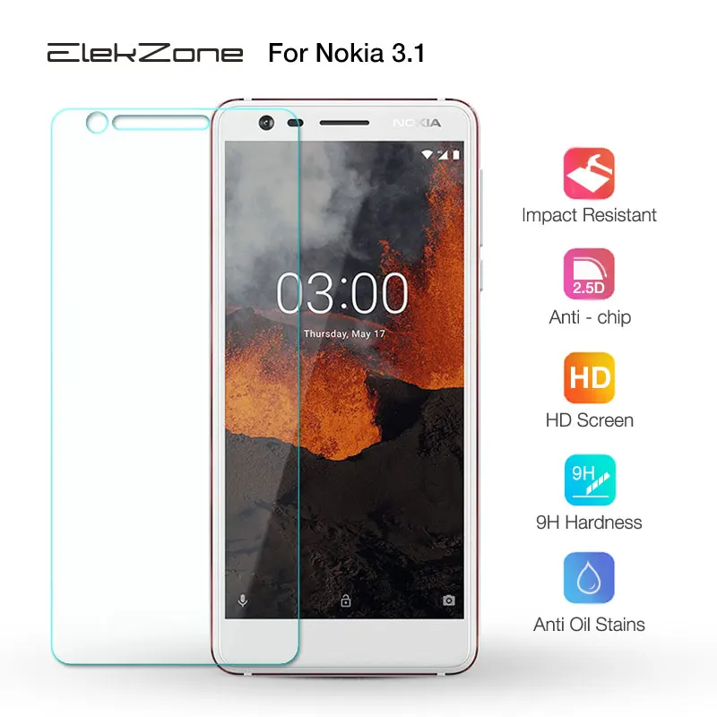 2pcs/lot Tempered Glass Screen Protective Film For Nokia 3.1 HD Protector For Nokia 3.1 TA-1049 TA-1057 TA-1063 TA-1070 TA-1074