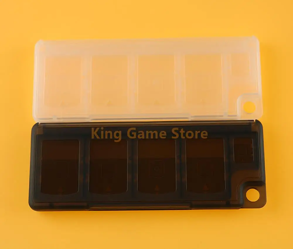 1pc Replacement 10 in1 Game Memory Card Holder Storage Case Box For NS Switch Controller Black And White