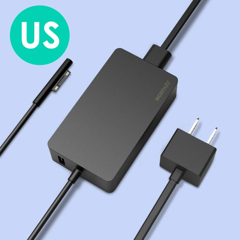 Imagem -03 - Northjo 102w 15v 6.33a Adaptador de Alimentação Carregador para Nova Microsoft Surface Pro x Superfície Livro Portátil go A1798