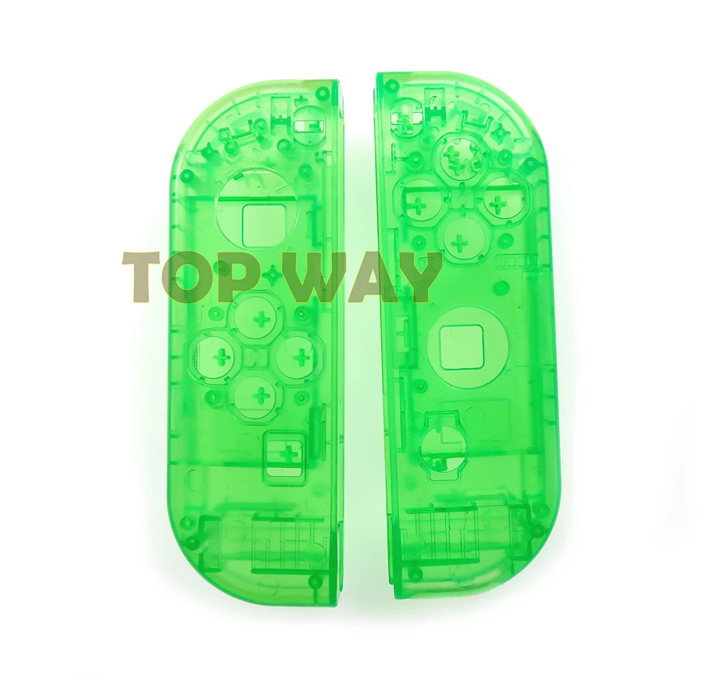 1 مجموعة واضحة قذيفة البلاستيك rl الإسكان شل غطاء القضية لنينتندو التبديل NS الفرح يخدع المراقب شفاف المتبقي يمين قذيفة