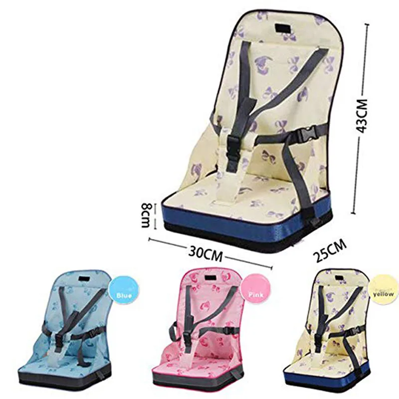 Bolsa útil para silla de comedor de bebé, asiento portátil Oxford, tela a prueba de agua, viaje infantil, cinturón plegable para niños, silla alta