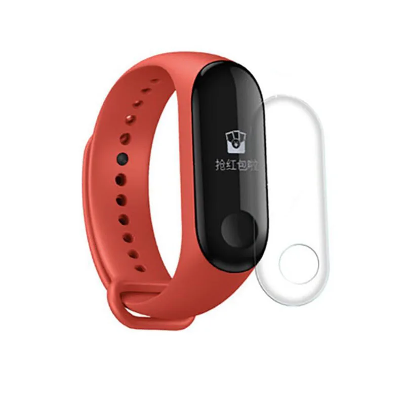 Anti-risco tpu macio cobertura completa película protetora para xiaomi mi banda 3 band3 miband 3 pulseira protetor de tela capa guarda
