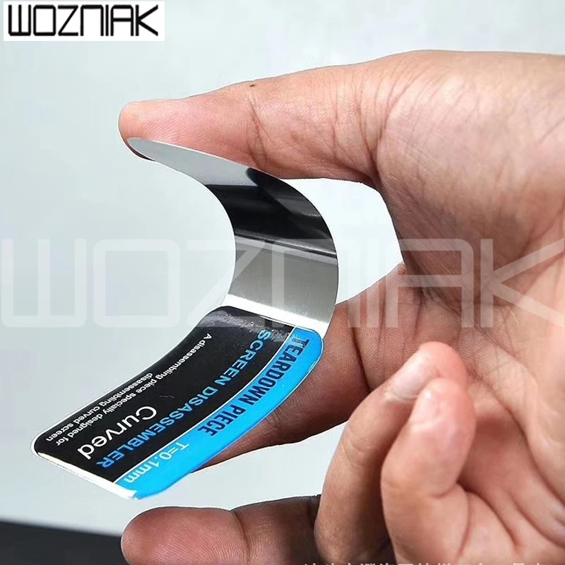 Mới Nhất Màn Hình Cong Siêu Mỏng Kim Loại 0.1Mm Thép Dụng Cụ Mở Cho Điện Thoại Di Động Ipad Laptop Màn Hình Tách Mở Đầu Bật Nắp dụng Cụ