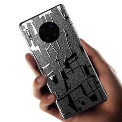 3D Carbon Fiber Skin Clear Drawing Film Wrap Skin Phone Back Sticker For HUAWEI Mate 30 Pro Mate 20X P30 Pro P20 Back Sticker