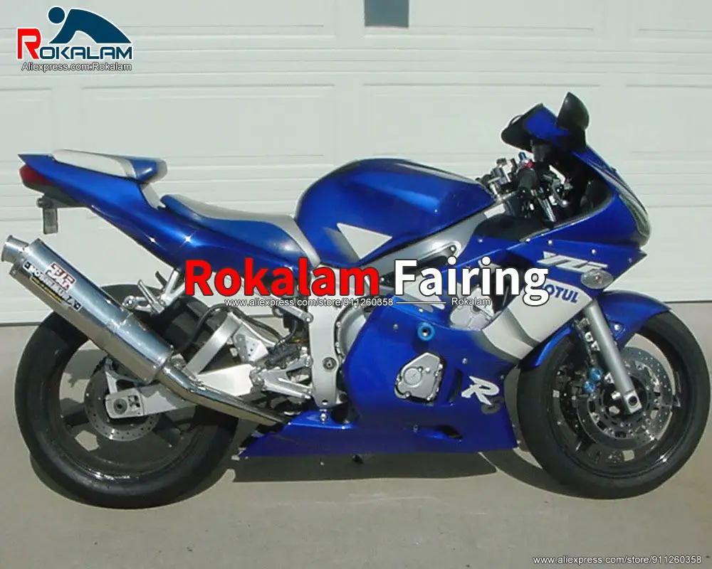 

Для Yamaha R6 1998 1999 2000 2001 YZFR6 98 99 00 01 02 синий белый МОТОЦИКЛ ABS комплект обтекателей на вторичном рынке (литьё под давлением)