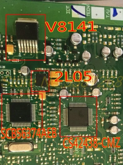 for Renault Mazda Maserati Cadillac amplifier kit SCB56374AEB NCV8141 CS42438-DMZ 2L05 Auto power amplifier fragile chip 4pcs