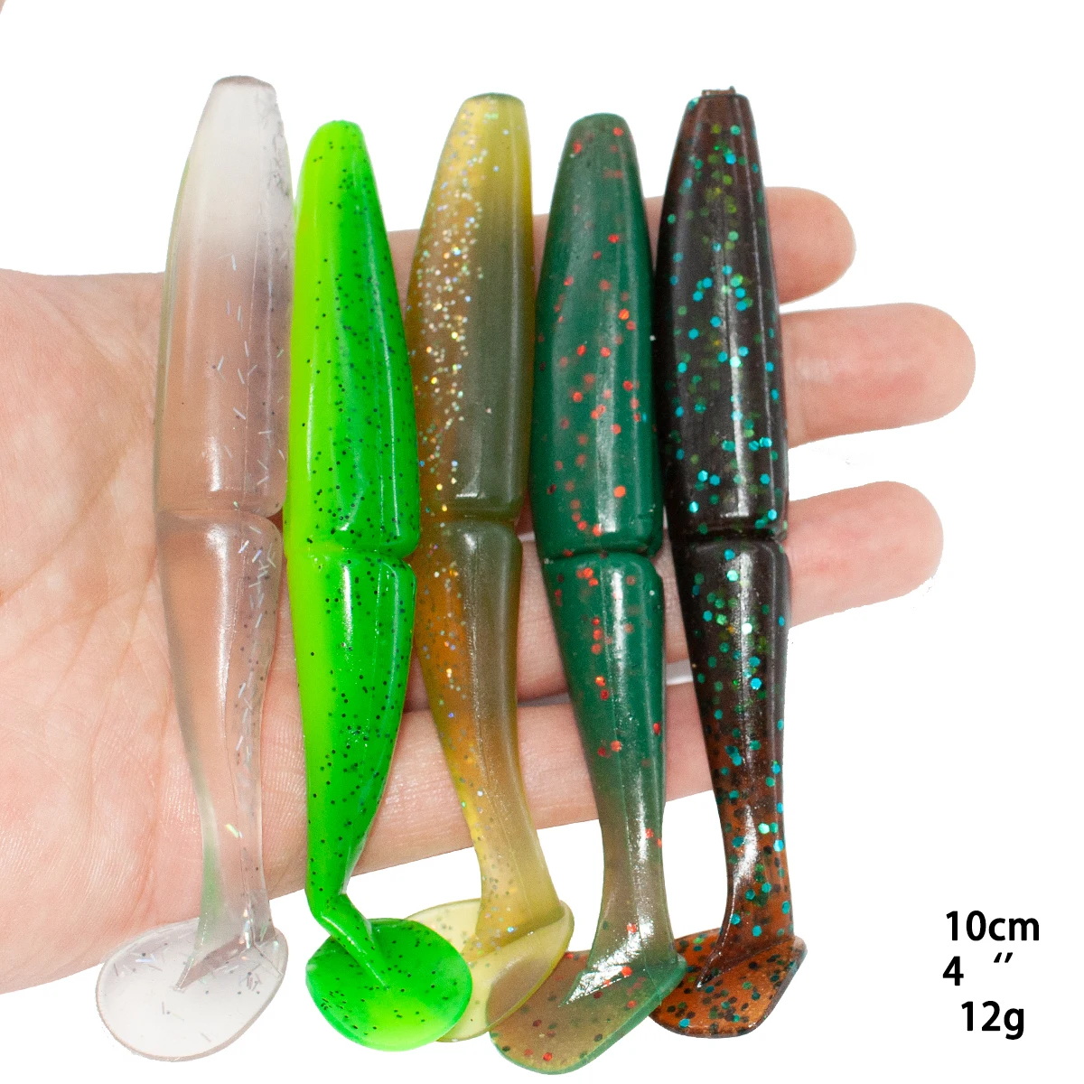 Swimbait One Up Shad Soft Lures 89mm 7g 100mm 12g Pesca Fishing Silicone Bait Wobblers Minnow LuresLeurre Souple