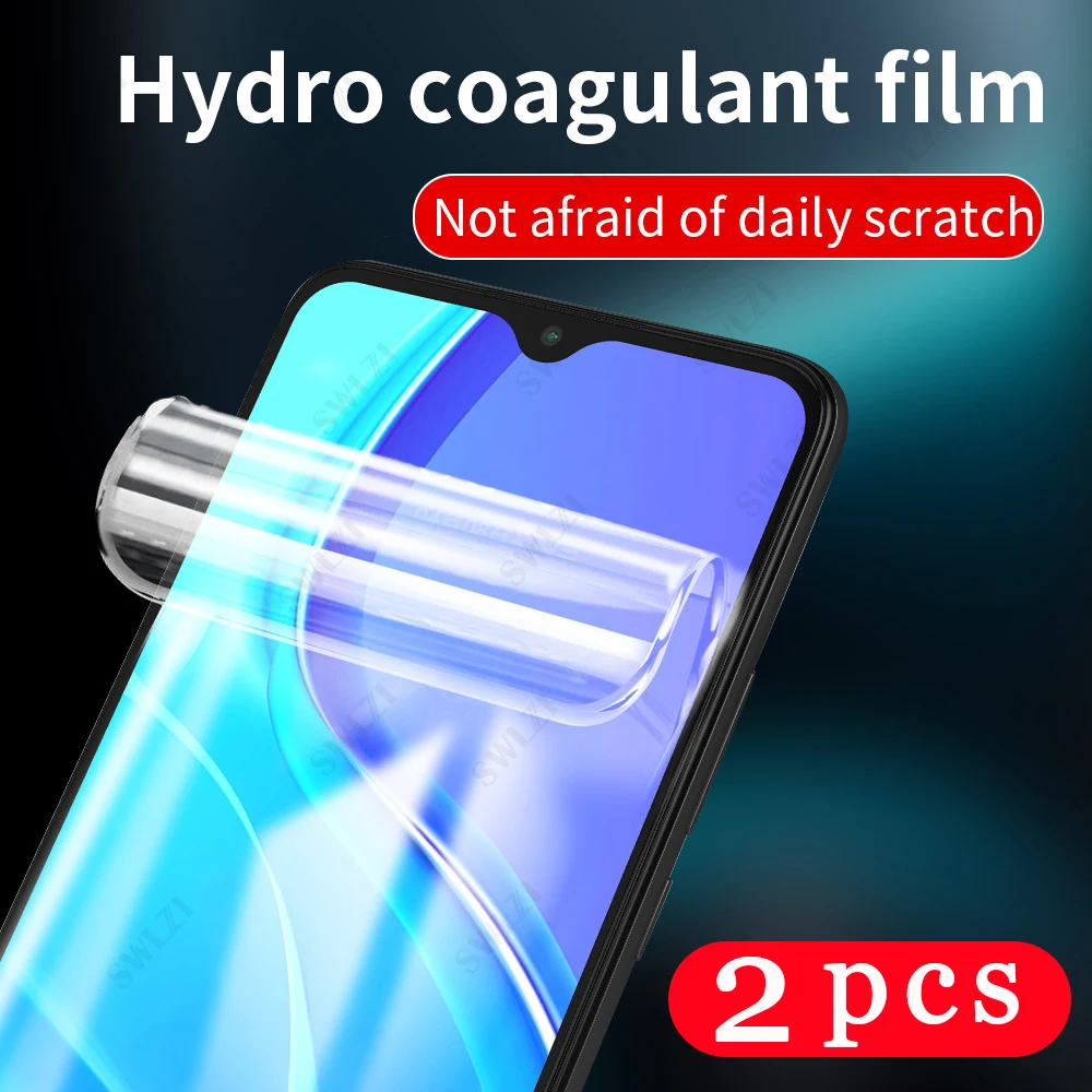 2-1Pcs cover hydrogel film for xiaomi redmi 10X 9T 9A 9C 9i 8A 7A  note 9 pro max 9S 8 8T 7 7S phone screen protecto Not Glass