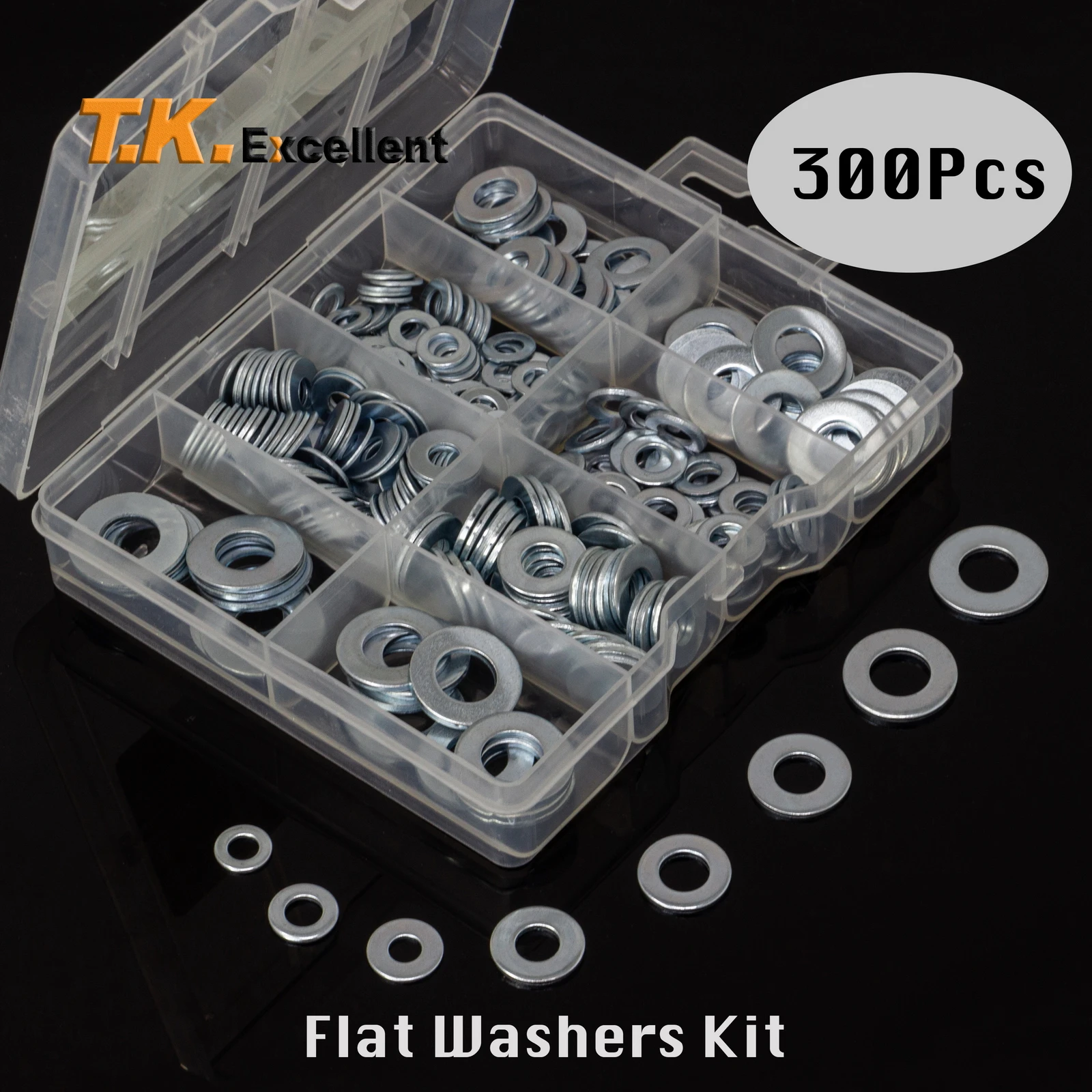 Flat Washer Zinc Plated Assortment Set Flat Gaskets Washers Assorted Gasket Metal Sealing Washer Assorted Sealing Rings