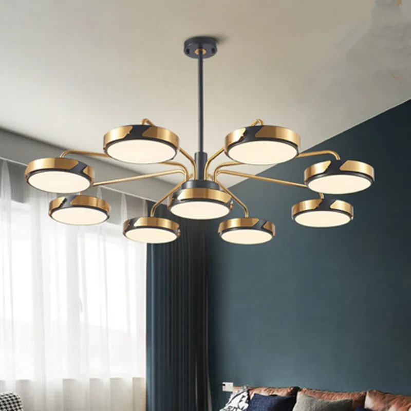 

Nordic Iron Pvc Pendant Lights Lighting Black Gold Pendant Lamp Dining Living Room Bedroom Loft Home Decor Hanging Light Fixture