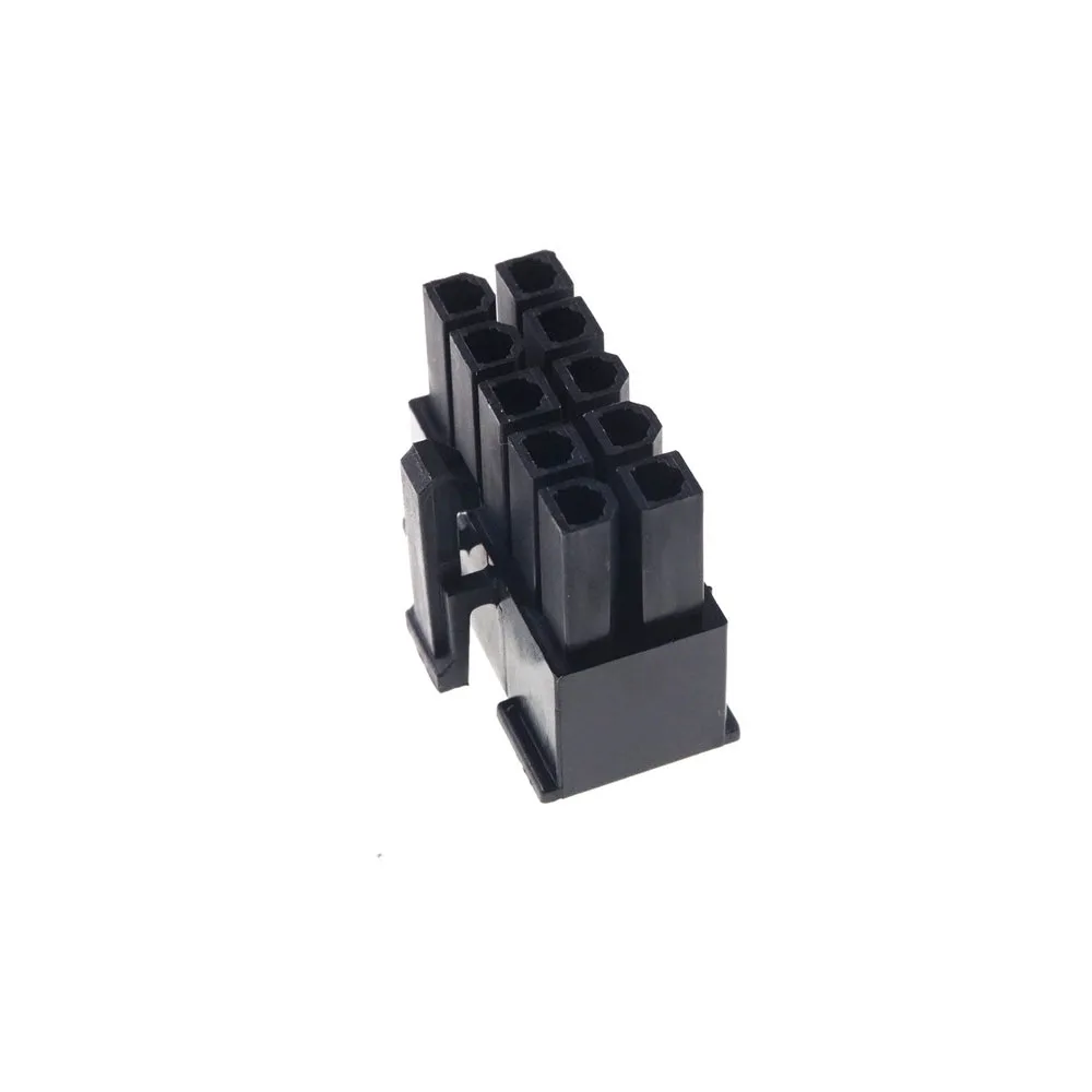 20 Pcs 5557 4.2 mm Pitch 10 pin Male Housing Plastic Shell 2x5 Position Power Connector Single Row Mating Male Pins Cross Molex