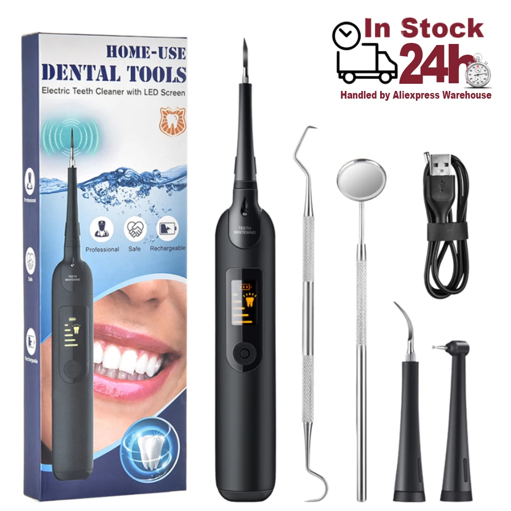 Kit de blanqueador Dental sónico eléctrico, herramientas para eliminar sarro y cálculo Dental, limpiador de manchas de dientes, cuidado bucal