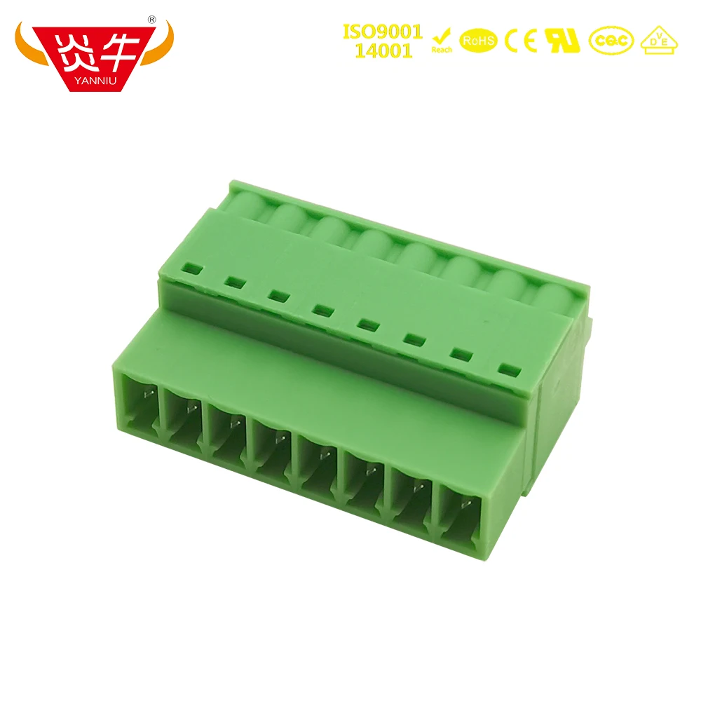 10Pcs 3.81mm REVERSE PLUG 15EDGKDR KF2EDGKDR 3.81 2P ~ 12P PCB CONNECTOR PLUG-IN TERMINAL BlOCK FKIC 1,5 ST PHOENIX CONTACT