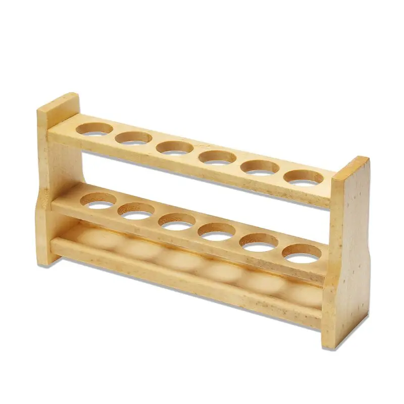 Wooden Rack For Colorimetric Tube Wooden Test Tube Holder Wood Stand Up To 6 Tubes 50ml Diameter 28 mm Laboratory Supplies