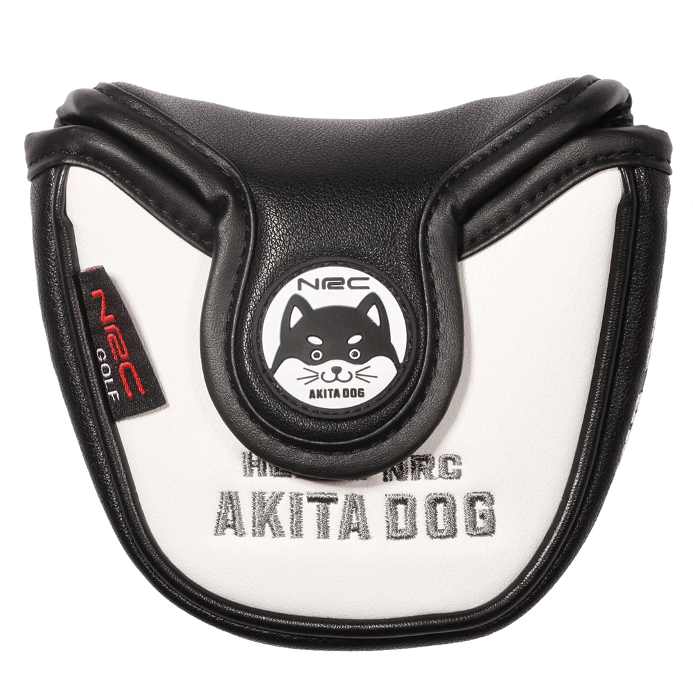 Cute Akita Dog mallet Putter headcover for Odyssey ball 2 putter