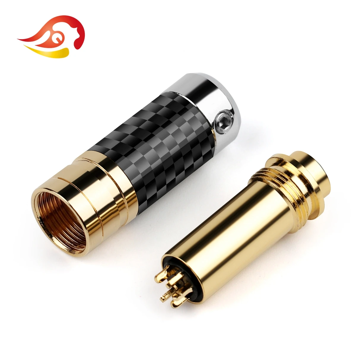 QYFANG Hybrid Series 2.5/3.5/4.4mm 4 Pole Earphone Female Plug 4-Layer Gold-Plated Balance Audio Jack Wire Connector Adapter