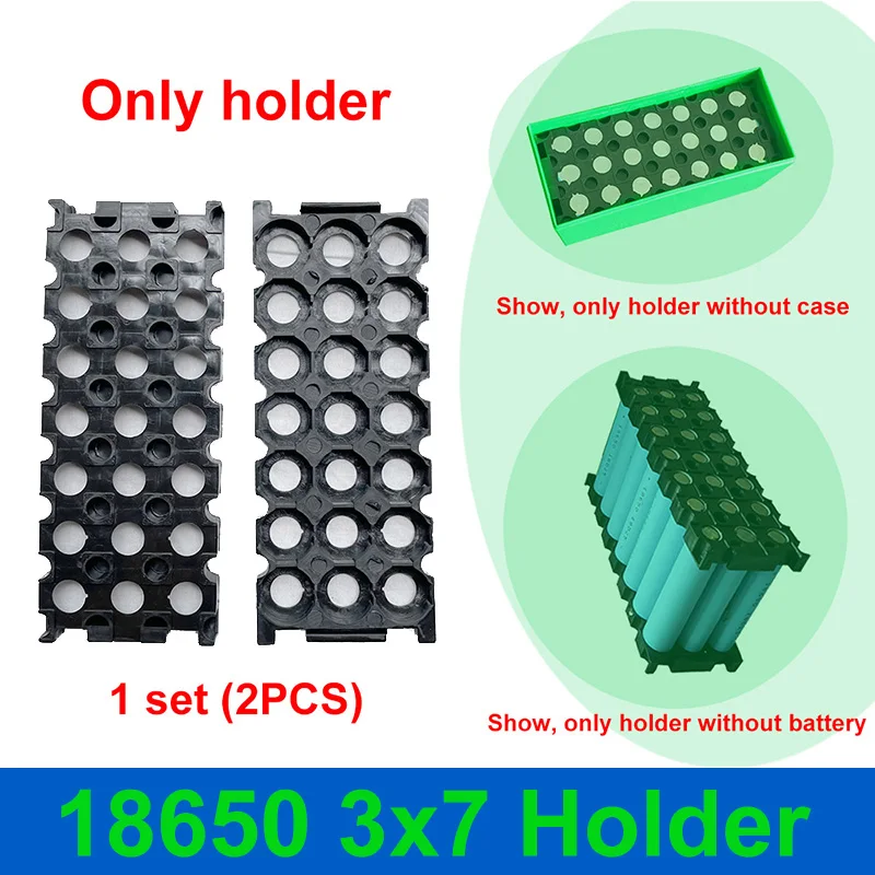 18650 3x7 uchwyt na może pomieścić 21 sztuk 18650 komórek pasuje do 12V 7Ah obudowa baterii dla 18650 DIY 3S7P 4S5P 7S3P 12V 24V akumulator 3*7