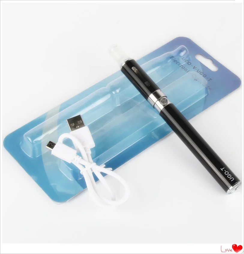 1Set Top Electronic Cigarette UGO MT3 Vaporizer Blister Kit 900mah 510 Thread Vape Pen UGO-T Battery 2.4ml MT3 Atomizer Vaper