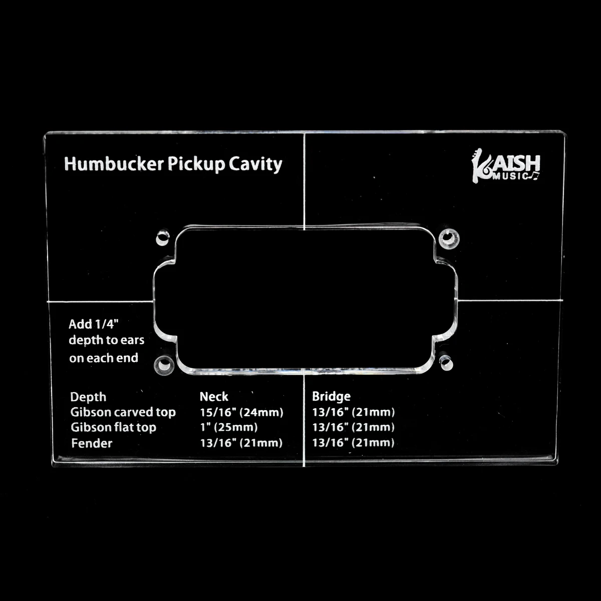 Dopro Acrylic Humbucker Pickup Routing Template Pickup Templates for Guitar Body or Pickguard Rout