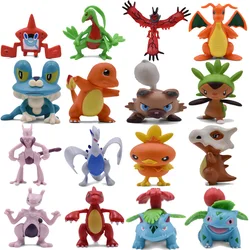 파이리 쿠본 토치 이벨탈 드래고나이트 메가 뮤투 X Venusaur Rotom Rockruff Froakie 애니메이션 액션 PVC 장난감 피규어, 4-9cm