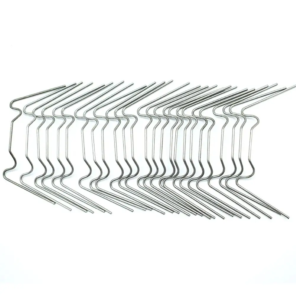 100/200Pcs/lot Stainless Stee W 1.2mm Shaped Garden Ground Nail Mulch Fix Tool Greenhouse Film Ground Cloth Sunshade Fly Net Peg