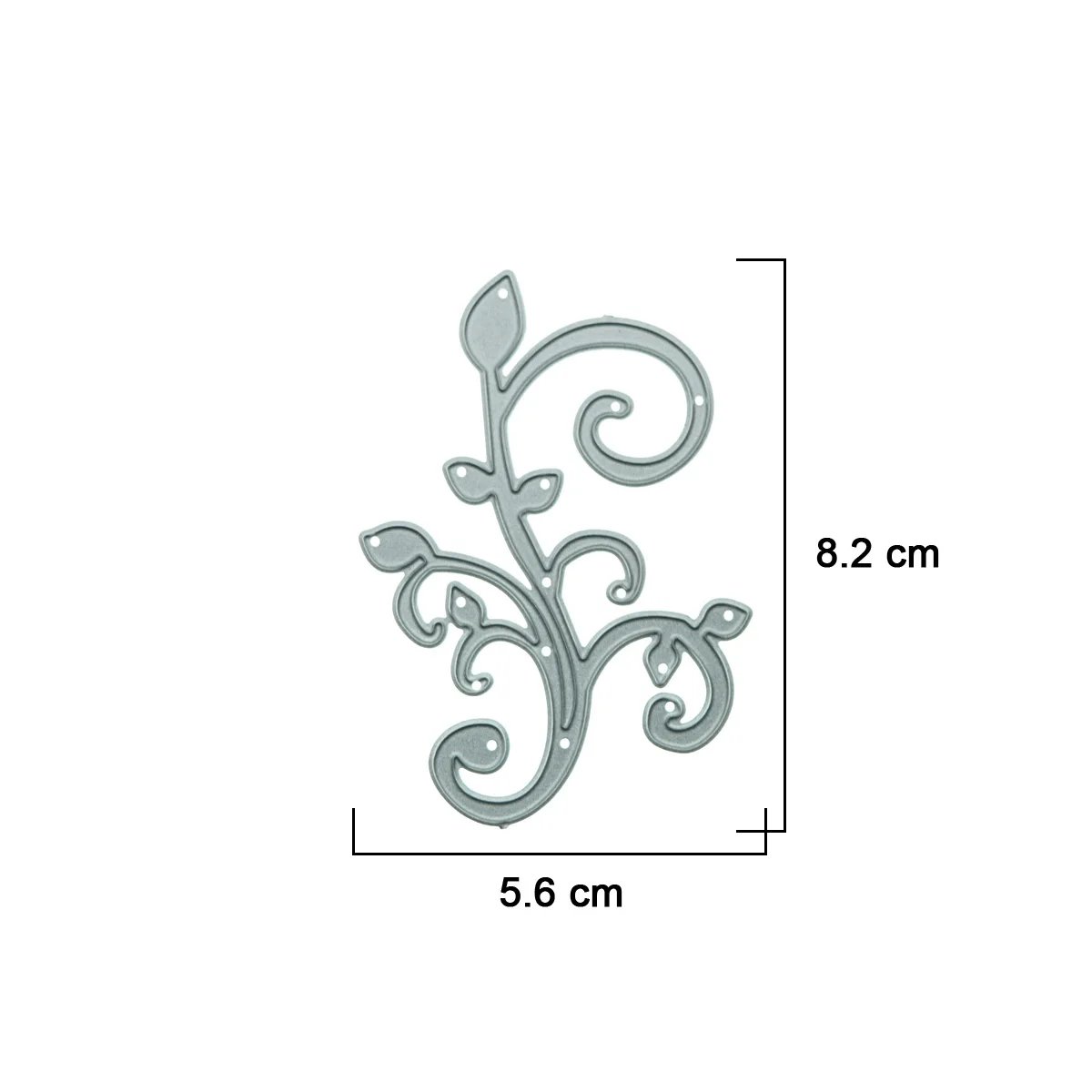 Metal Cutting Die Cutter Flourish Curling Vine Shape For Photo Album Decorating Clip Art DIY Card Paper Art Work Punch Stencil