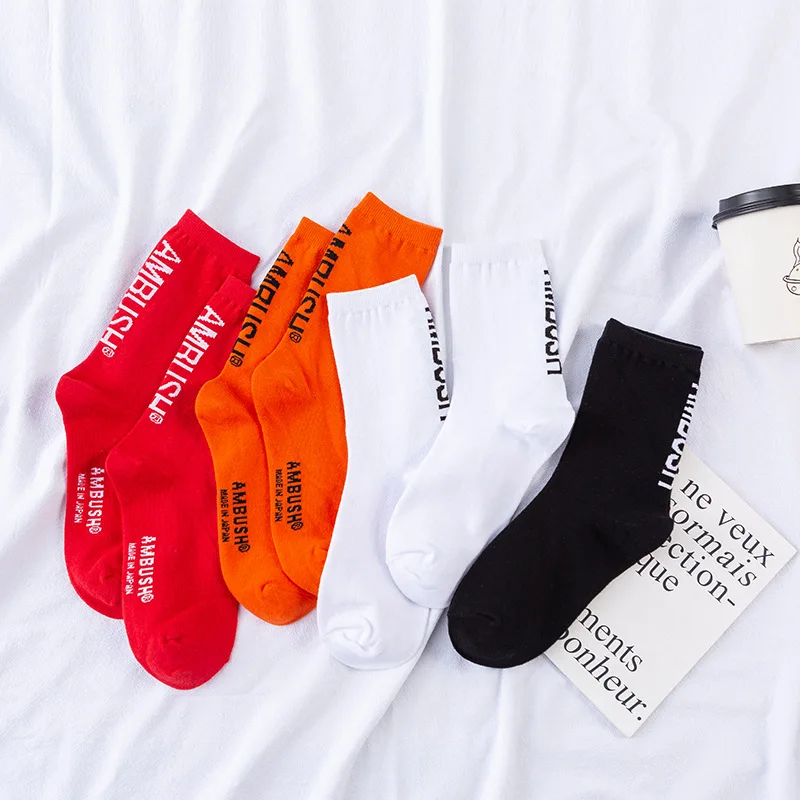 Ambush Four-Color Popular Brand Socks European and American Street All-match Socks Cotton Sports Socks