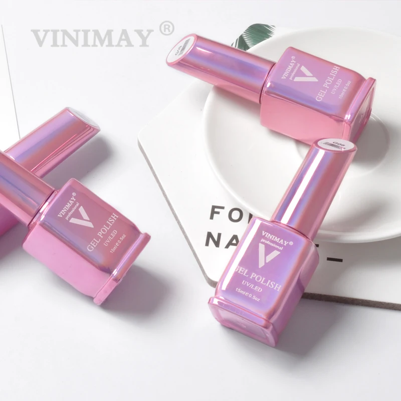 VINIMAY 신상품 젤 네일 폴리쉬 vernis 세미 퍼머넌트 UV 젤 폴리쉬, 네일아트 젤 바니시 매니큐어 네일 젤 래크