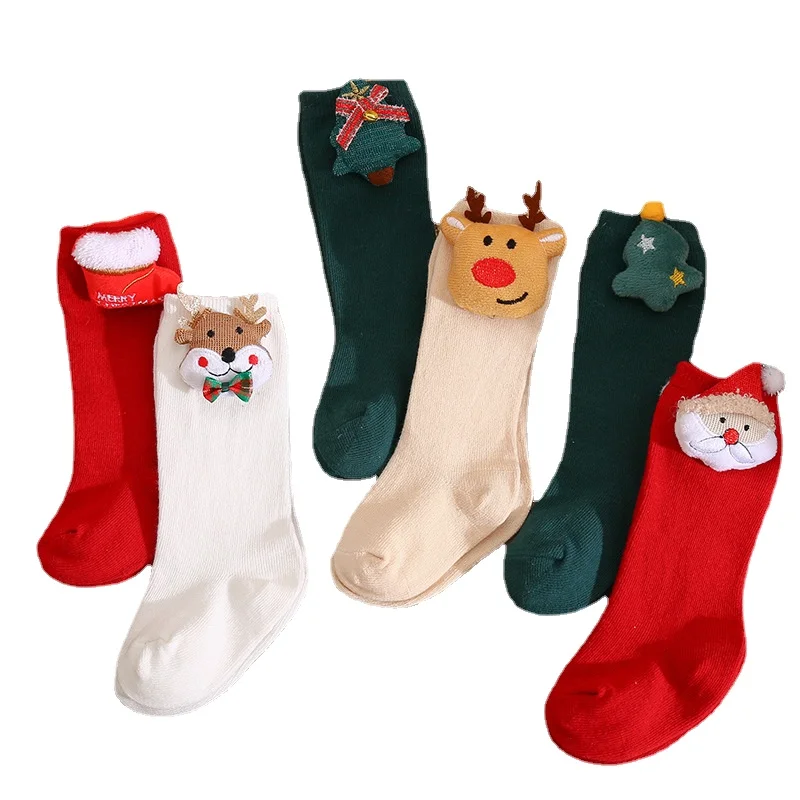 Socks Baby Accessories Girl Christmas Cartoon Animal Stuff For Newborns Girl Toddler New Baby Product Sock Infant Cotton Socks